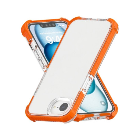 Чехол Acrylic + TPU Transparent на  для iPhone 16e - оранжевый