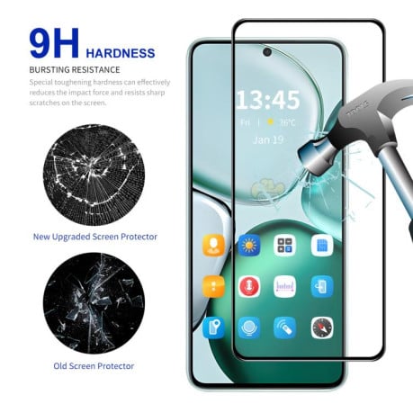 Захисне скло ENKAY Hat-Prince 0.18mm з алюмосилікатного скла на Google Pixel 10/10 Pro - чорний
