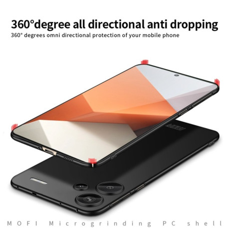 Ультратонкий чехол MOFI Frosted на Redmi Note 13 Pro+ 5G - красный