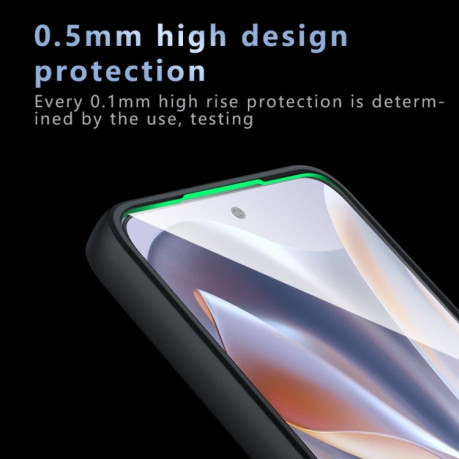 Противоударный чехол Armor Precise Hole PC Hybrid TPU для Motorola Edge 50 Neo - черный