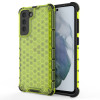 Противоударный чехол Honeycomb на Samsung Galaxy S21 FE - зеленый