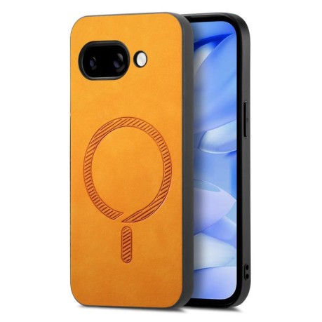 Чохол Retro MagSafe Magnetic PU на Google Pixel 9a - жовтий