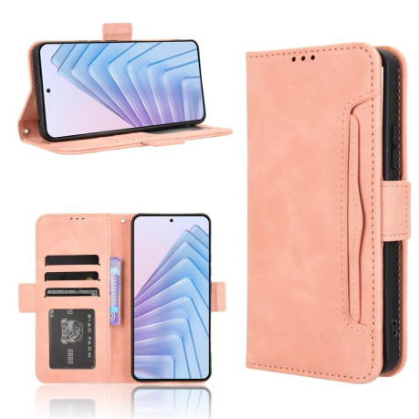 Чехол-книжка Skin Feel Calf на Xiaomi Redmi Note 14 4G 164.84mm EU Version - розовый