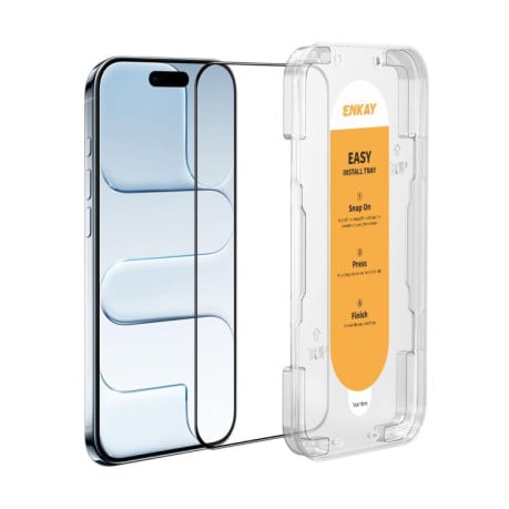 Защитное Стекло ENKAY Easy Install High Alumina Silicon на iPhone Air - черное