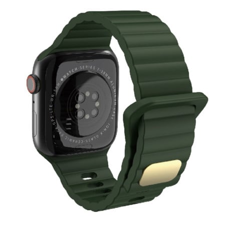 Pемешок Breathable Skin-friendly для Apple Watch Ultra 49mm / Series 8/7 45mm / 44mm / 42mm - зеленый