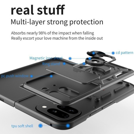 Протиударний чохол Sliding Camshield для Google Pixel 9 Pro Fold - золотий