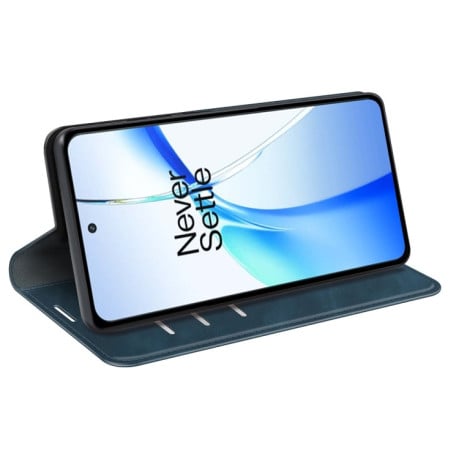 Чехол-книжка Retro Skin Feel Business Magnetic на OnePlus Ace 3V - синий