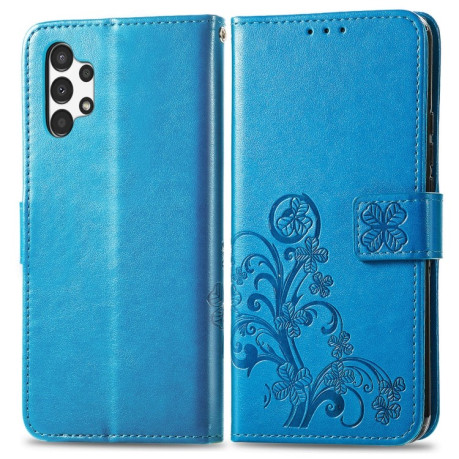 Чохол-книжка Four-leaf Clasp Embossed Samsung Galaxy A13 4G - синій