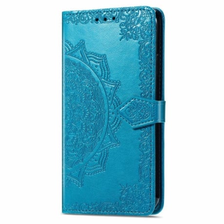Чохол-книжка Mandala Embossing Pattern на Realme Note 50 - синій