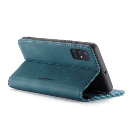 Кожаный чехол CaseMe-013 Multifunctional на Samsung Galaxy А71 - синий