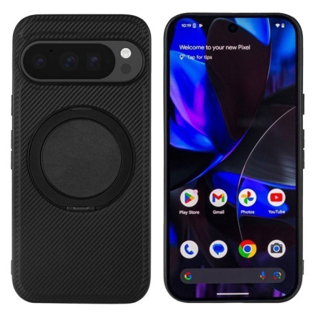 Чохол протиударний ViLi TCY Series Kevlar Leather Texture Rotating Holder для Google Pixel 9 Pro - чорний