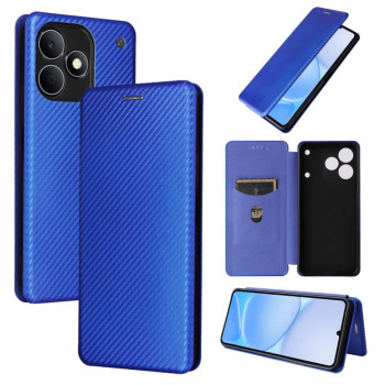 Чехол-книжка Carbon Fiber Texture на Realme Note 80 4G — синий