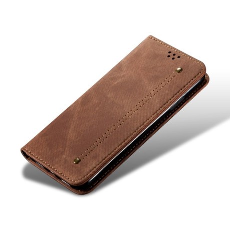Чохол книжка Denim Texture Casual Style на OnePlus Ace 3V / Nord CE4 - коричневий