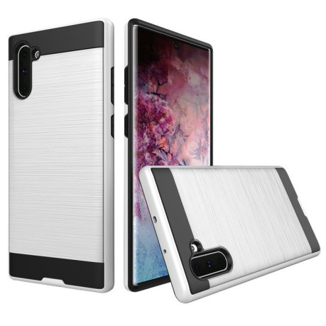 Протиударний Чохол Brushed Metal Armor Samsung Galaxy Note 10+ Plus Білий