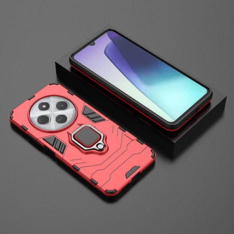 Противоударный чехол HMC 360 Degree Rotating Holder на Xiaomi Redmi 14C 4G/Poco C75/Redmi A4 5G - красный