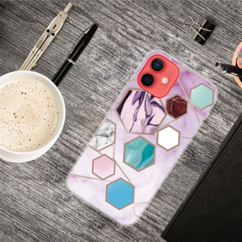 Противоударный чехол Marble Pattern B Series для iPhone 13 mini - GK-A9