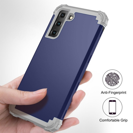 Противоударный чехол Dropproof 3 in 1 для Samsung Galaxy S21 FE - синий