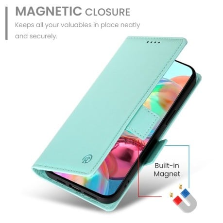 Чохол-книжка Side Buckle Magnetic Frosted Leather для Google Pixel 9a - зелений