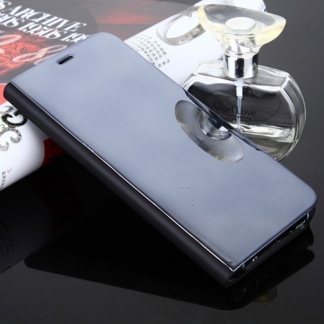 Чохол-книжка Clear View на Samsung Galaxy S8+/G955 Electroplating Mirror-чорний