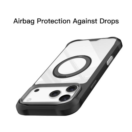 Противоударный чехол Mutural Xuan Armor Series MagSafe Magnetic Holde на iPhone 17 Pro Max - синий