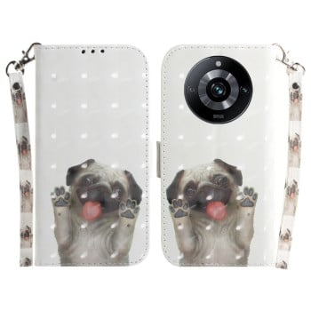 Чехол-книжка 3D Colored Horizontal для Realme 11 Pro 5G/11 Pro+ 5G - Pug