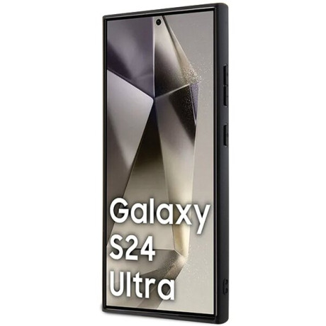 Оригінальний чохол Karl Lagerfeld Saffiano Karl &amp; Choupette Metal Pin для Samsung Galaxy S24 Ultra - Gray/gray(KLHCS24LPSAKCMPG)