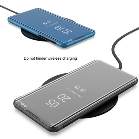 Чохол книжка Clear View Samsung Galaxy Note 20 Ultra - сріблястий
