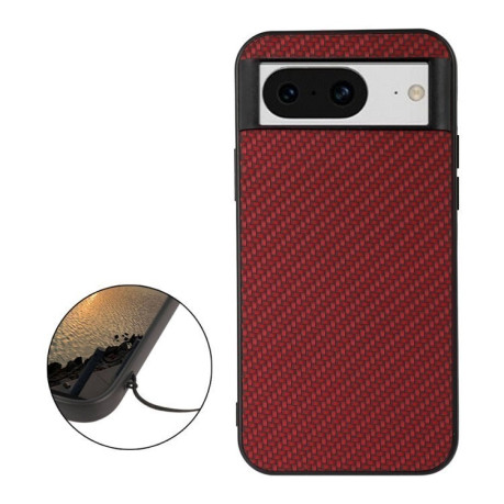 Ударозахисний чохол Carbon Fiber Texture на Google Pixel 8 - червоний