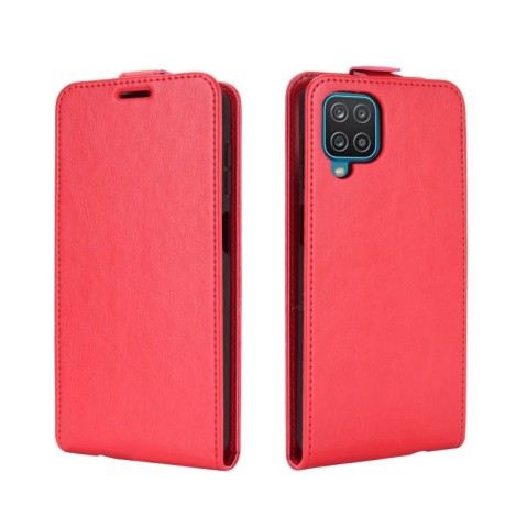 Флип-чехол R64 Texture Single на Samsung Galaxy A12/M12 - красный