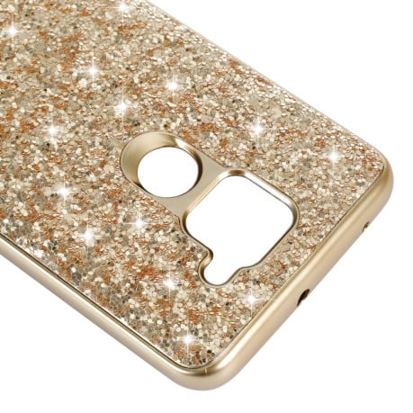 Ударозащитный чехол Glittery Powder на Xiaomi Redmi Note 9 / 10X - розовое золото