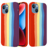 Силиконовый чехол Rainbow Liquid Silicone для  iPhone 15-красный