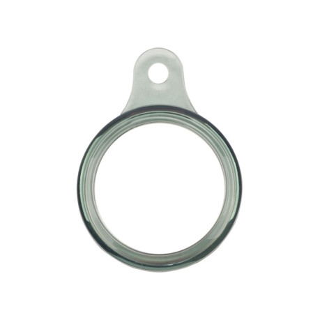 Противоударный силиконовый брелок с кольцом для AirTag - серый