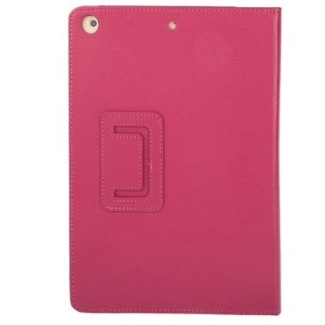 Чехол Litchi Texture Case пурпурно-красный для iPad Air