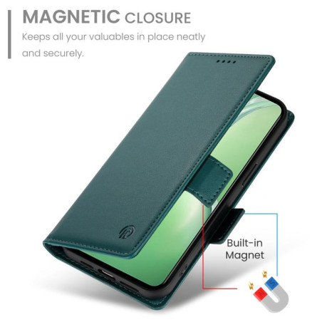 Чехол-книжка Side Buckle Magnetic Frosted Leather для OnePlus 13R/Ace 5/Ace 5 Pro - зеленый