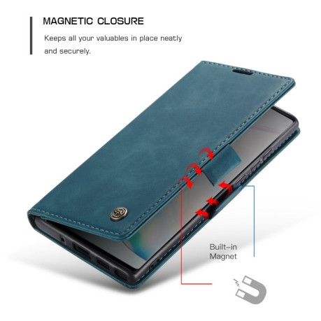 Кожаный чехол CaseMe-013 Multifunctional на Samsung Galaxy Note 10 Lite - синий