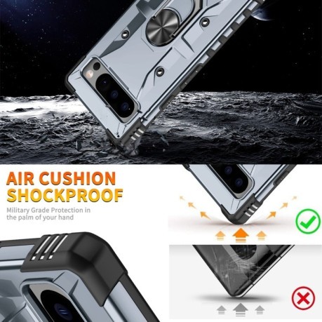 Протиударний чохол HMC 360 Degree Rotating Holder на Google Pixel 8 Pro - сірий
