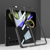 Противоударный чехол GKK Electroplating with Ring для Samsung Galaxy Fold 5 - черный