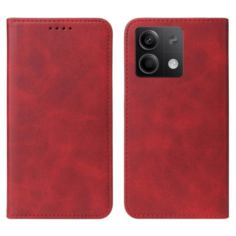 Чехол-книжка Magnetic Closure для Xiaomi Redmi Note 13 5G  - красный