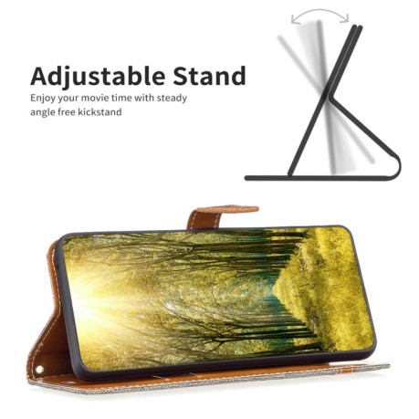 Чехол-книжка Color Matching Denim Texture на Samsung Galaxy S25 5G - серый