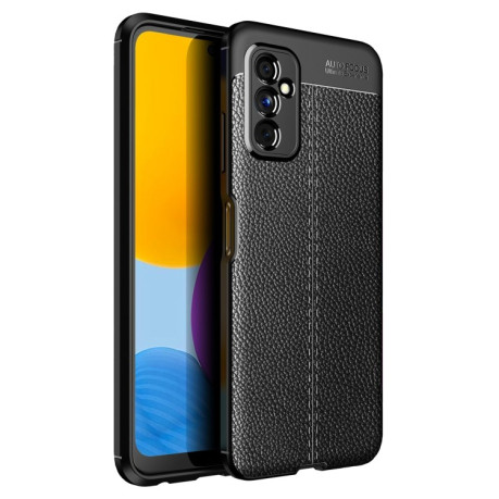 Протиударний чохол Litchi Texture для Samsung Galaxy M52 5G - чорний