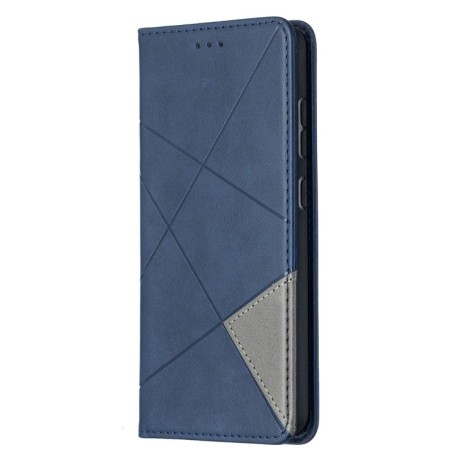 Чехол-книжка Rhombus Texture на Samsung Galaxy A52/A52s - синий