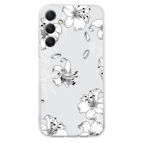 Чохол Colored Drawing Pattern Transparent TPU для Samsung Galaxy S24 FE 5G - Flower