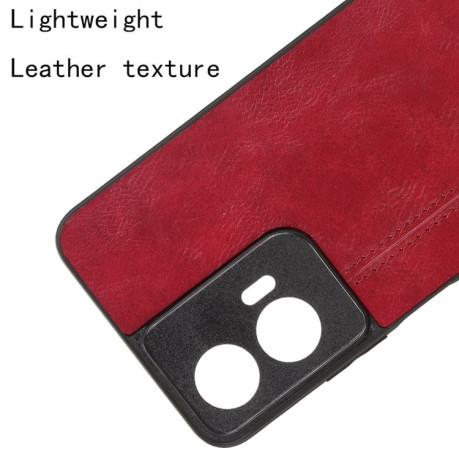 Ударозащитный чехол Sewing Cow Pattern для Motorola Moto G35 5G - красный