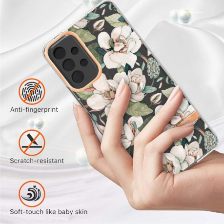 Противоударный чехол Flowers and Plants Series для Samsung Galaxy A53 5G - Green Gardenia