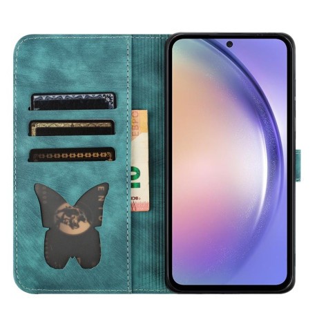 Чохол-книжка Cat Embossing Pattern на Google Pixel 8 Pro - блакитний