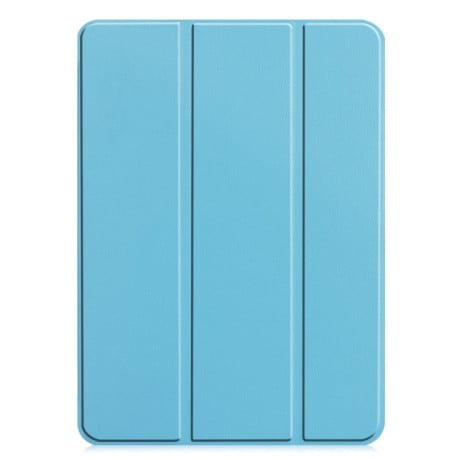 Чехол-книжка Custer Pattern Pure Color на iPad Pro 11 2024 - голубой