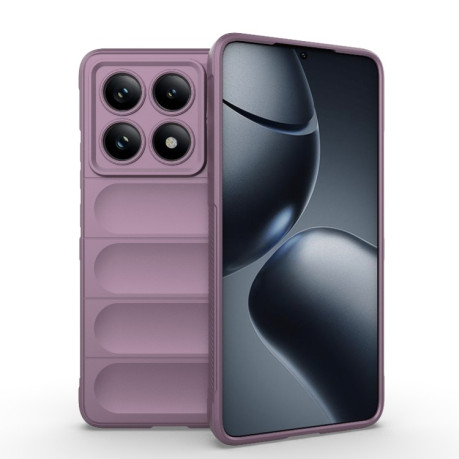 Силіконовий чохол Magic Flannel для Xiaomi 14T Pro 5G Global - фіолетовий