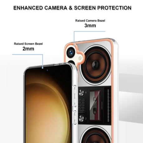 Противоударный чехол Electroplating IMD для Samsung Galaxy S24 5G - Radio