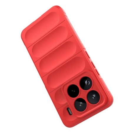 Силиконовый чехол Magic Flannel для Xiaomi 15 Pro - зеленый