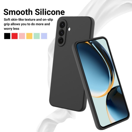 Силіконовий чохол Solid Color Liquid Silicone  для Samsung Galaxy A56 5G - чорний